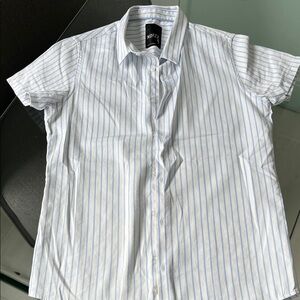 Boys Blue Striped Shirt